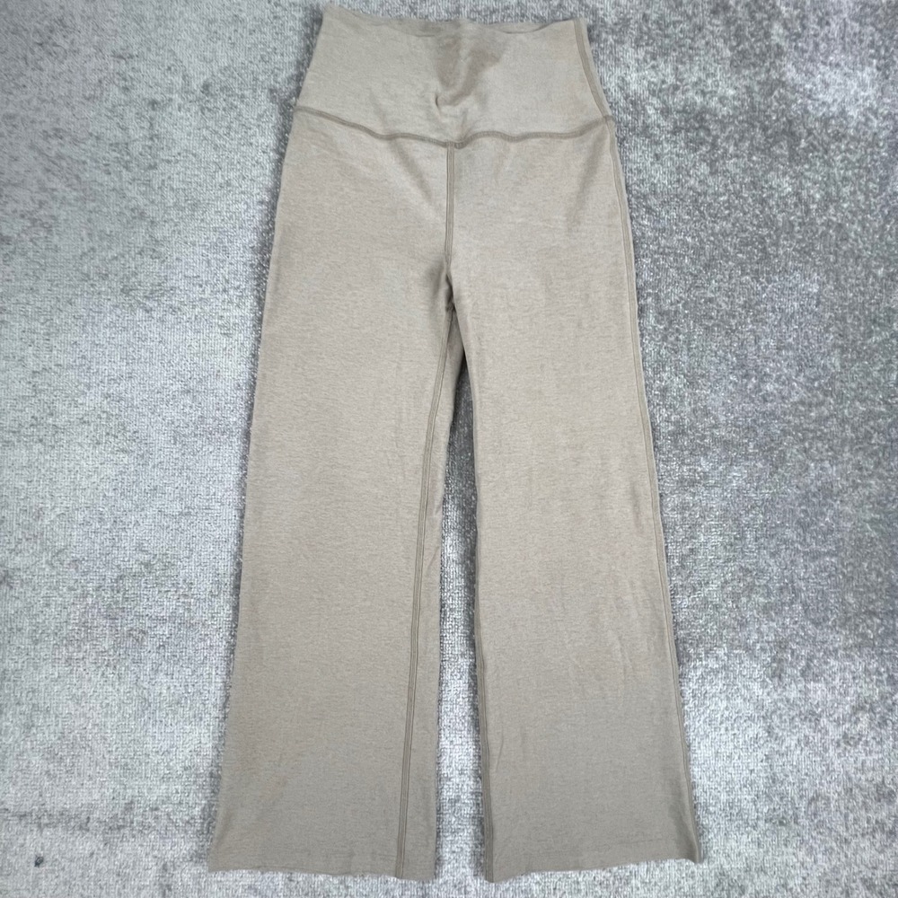 Beyond Yoga Spacedye High Waisted Wide Leg Pants Beige Heather Medium M